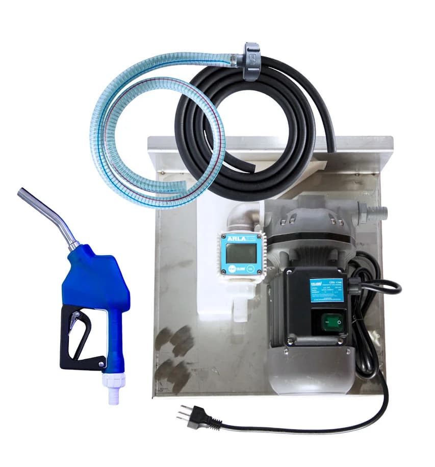 Conjunto p/ ARLA 230v 40l/min - 4m de Mangueira, Bico Manual e Medidor Dig.