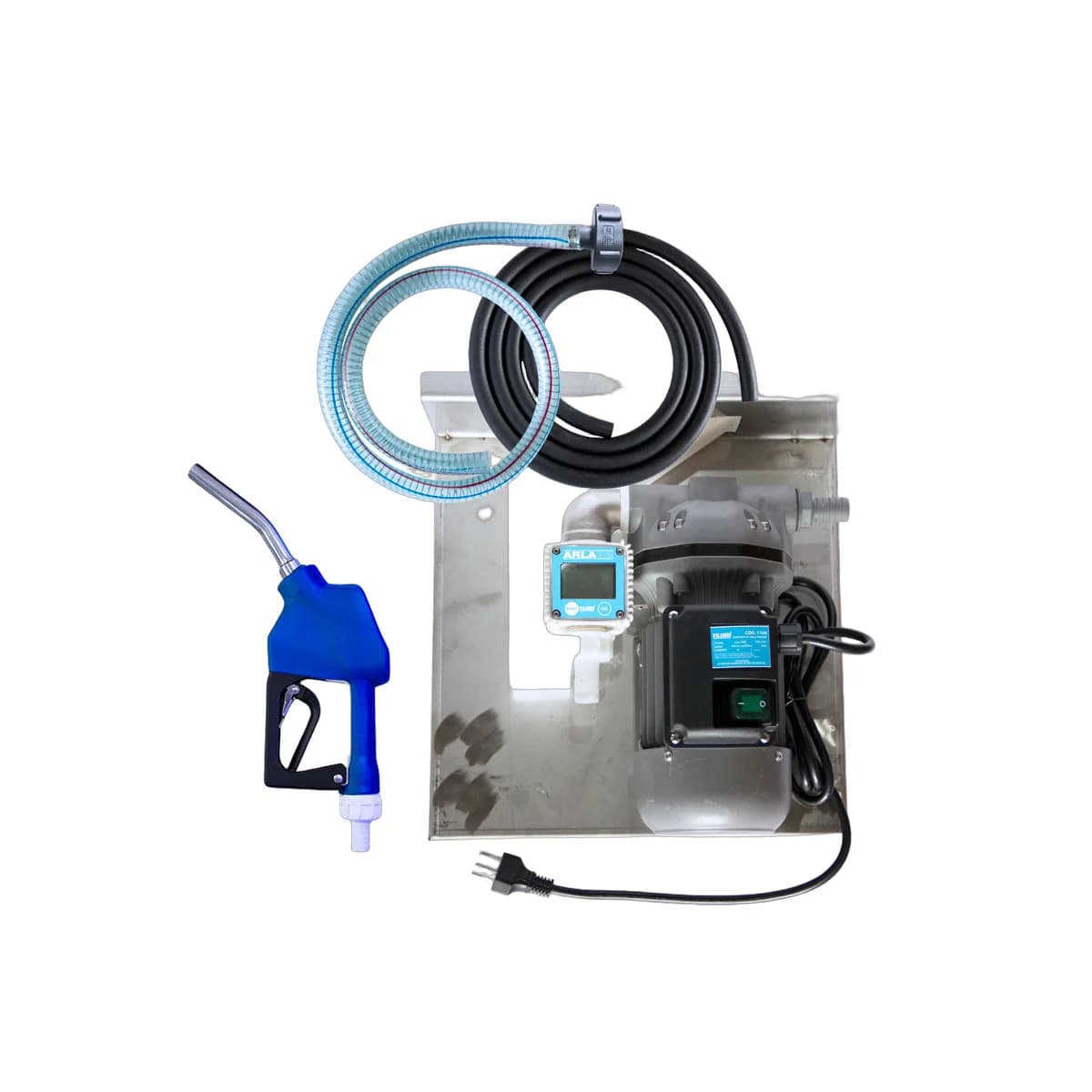 Conjunto p/ ARLA 230v 40l/min - 4m de Mangueira, Bico Auto e Medidor Dig.