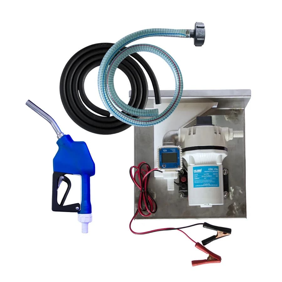 Conjunto p/ ARLA 12v 40l/min - Mangueira, Bico Auto e Medidor Dig.