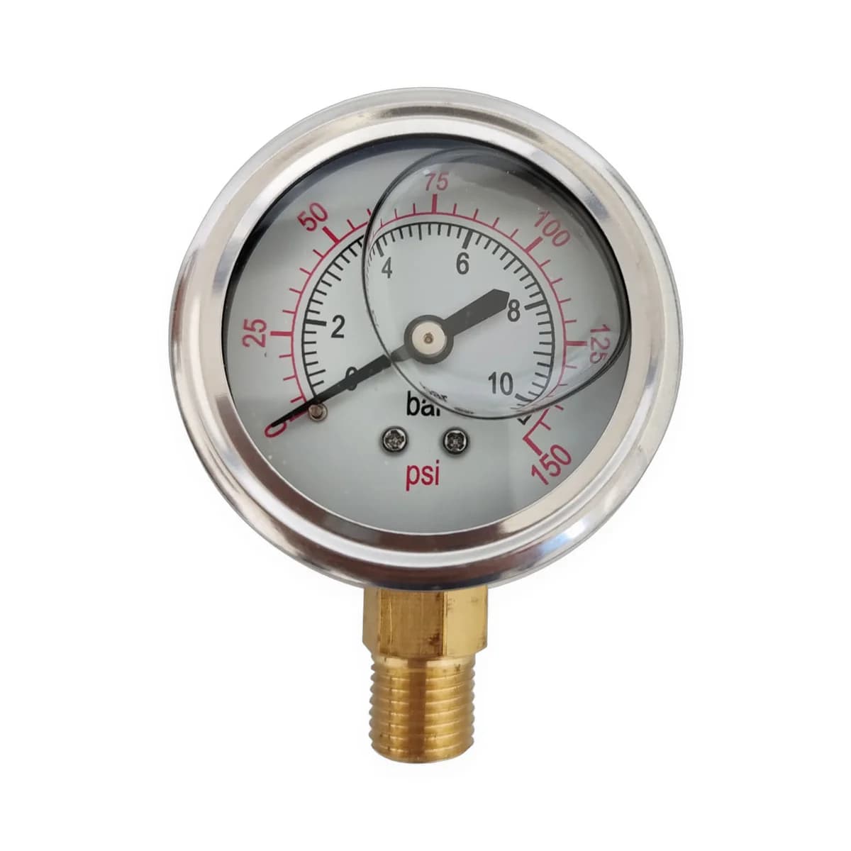 Manômetro 40mm 1/8”NPT Vertical Glicerina