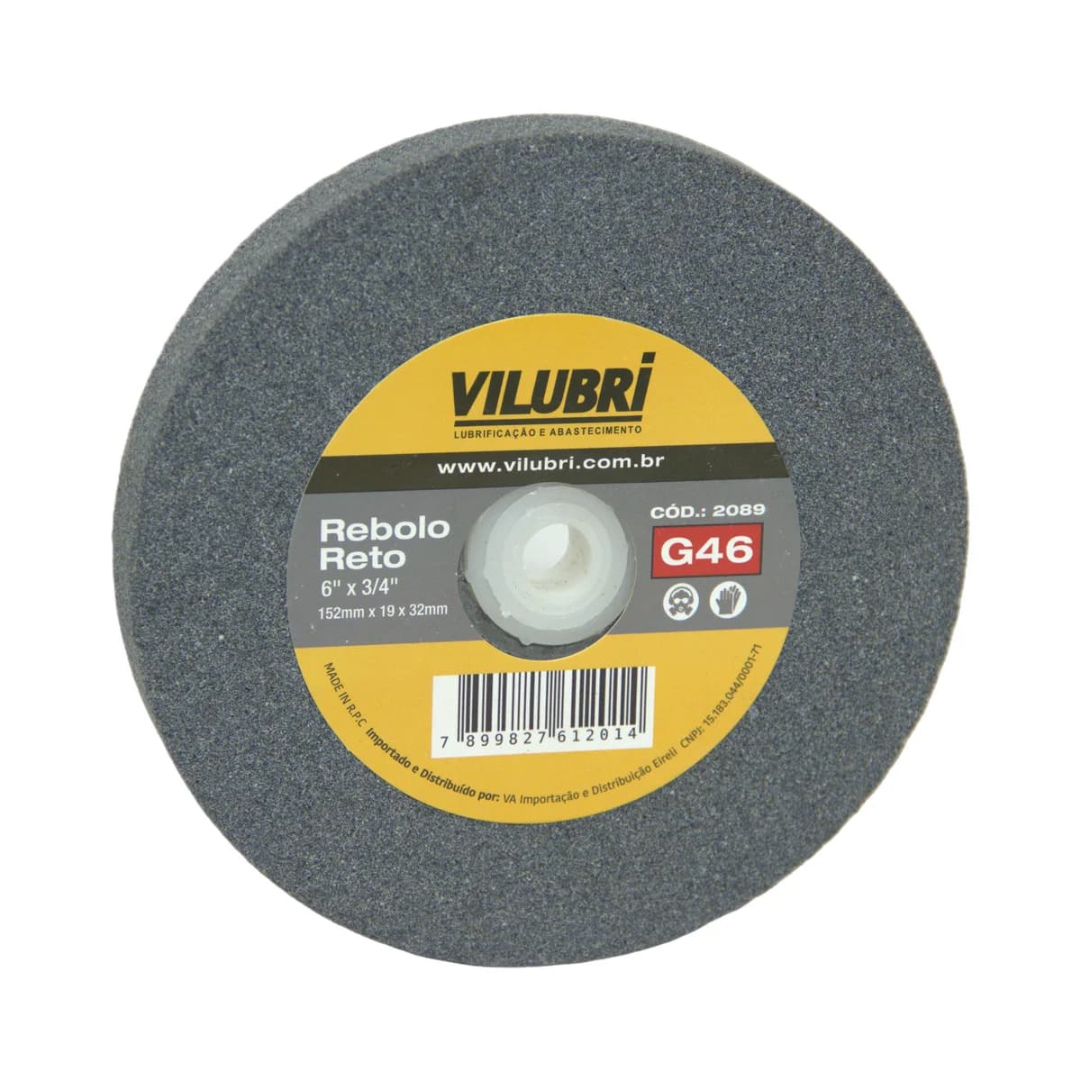 Rebolo Reto de Uso Geral 6" x 3/4" - G 46
