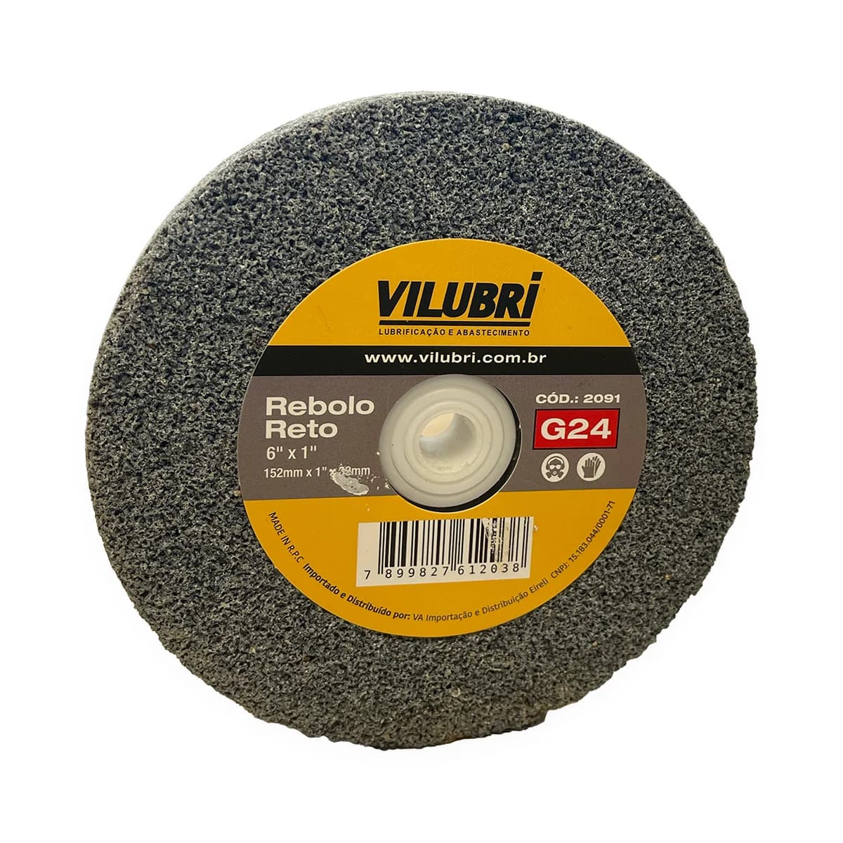 Rebolo Reto de Uso Geral 6" x 1" - G 24