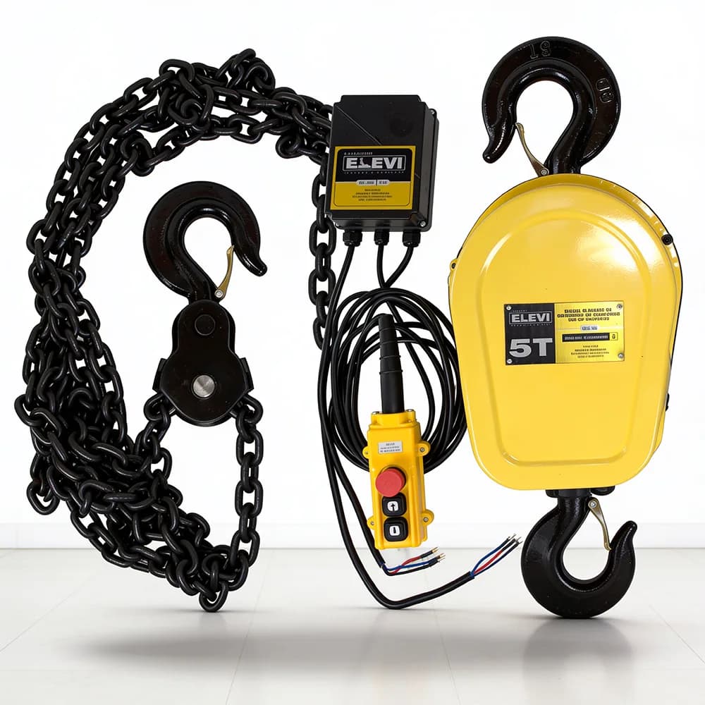 Talha Elétrica de Corrente 5T 220v (Tri-fasico) 60Hz - 5m de Elevação