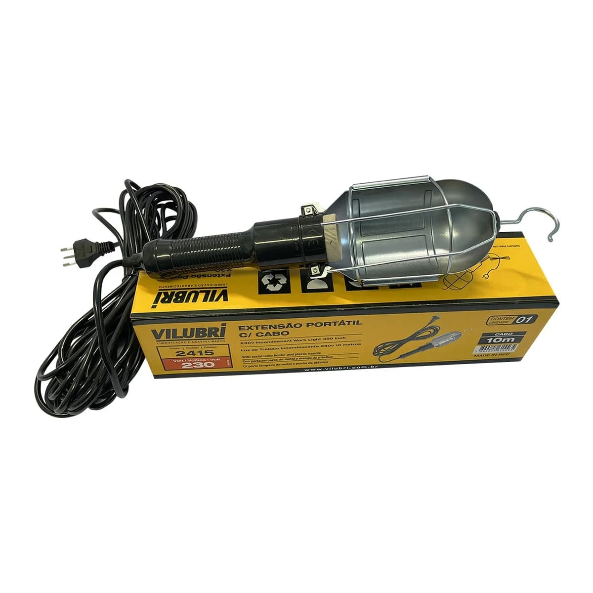 Extensão Portátil 230v c/ Cabo 3m